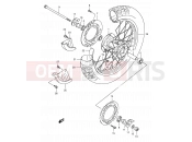 SUZUKI TS125R N (1992) 49 - REAR WHEEL