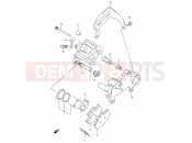 SUZUKI TS125R N (1992) 50A - REAR CALIPERS (MODEL L/M/N/P)