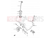 SUZUKI TS125X / TS125XU E (1984) 31 - FUEL TANK