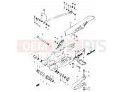 SUZUKI TS125X / TS125XU E (1984) 53 - REAR SWINGING ARM