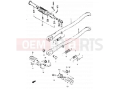 SUZUKI TS125X / TS125XU F (1985) 29 - STAND - FOOTREST