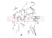 SUZUKI TS125X / TS125XU F (1985) 56 - REAR FENDER