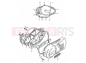 SUZUKI TS125 N (1992) 3 - CRANKCASE COVER