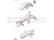 SUZUKI TS125 N (1992) 46 - FRONT FENDER