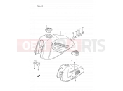 SUZUKI TS185ER N (1992) 31 - FUEL TANK (E09/P09)