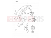 SUZUKI TS185ER N (1992) 46 - REAR FENDER