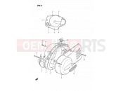 SUZUKI TS185ER P (1993) 3 - CRANKCASE COVER