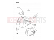 SUZUKI TS185ER P (1993) 30 - FUEL TANK