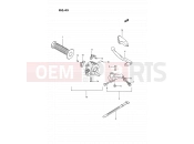 SUZUKI TS185ER P (1993) 43 - LEFT HANDLE SWITCH
