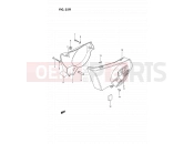 SUZUKI TS185ER R (1994) 35B - FRAME COVER (MODEL P/R)