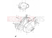 SUZUKI TS185ERC V (1997) 3 - CRANKCASE COVER