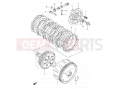 SUZUKI TS185ERC V (1997) 9 - CLUTCH