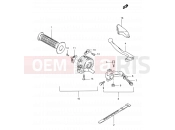SUZUKI TS185ERC V (1997) 32 - LEFT HANDLE LEVER (MODEL T/V/W/X)
