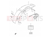 SUZUKI TS185ERC V (1997) 33 - REAR FENDER (TS185ERT E24)