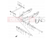 SUZUKI TS185ERC V (1997) 38A - REAR SWINGING ARM (MODEL K1 E71)