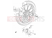SUZUKI TS185ERC V (1997) 37 - FRONT WHEEL