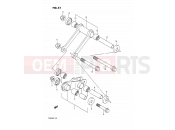 SUZUKI TS200R P (1993) (E04,E24) 51 - REAR CUSHION LEVER