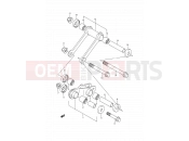 SUZUKI TS200R M (1991) (E03,E28,E33) 45 - REAR CHSHION LEVER