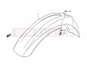 SUZUKI TS200R N (1992) (E03,E28,E33) 36 - FRONT FENDER