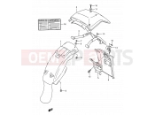 SUZUKI TS200R P (1993) (E03,E28,E33) 46 - REAR FENDER
