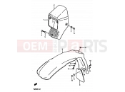 SUZUKI TS250X E (1984) 44 - HEADLAMP HOUSING-FRONT FENDER (MODEL E/G/H)
