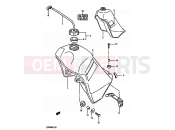 SUZUKI TS250X J (1988) 35 - FUEL TANK (MODEL H/J)