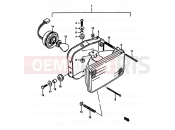 SUZUKI TS250X J (1988) 23 - HEADLAMP (E01,E24)