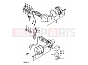 SUZUKI TS250X J (1988) 26 - TURNSIGNAL LAMP (E02,E15,E16,E17,E18,E22)
