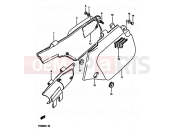 SUZUKI TS250X J (1988) 39A - FRAME COVER (MODEL J/K)