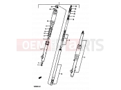 SUZUKI TS250X J (1988) 41 - FRONT FORK (MODEL G/H/J)