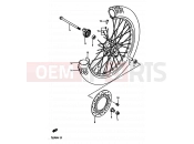 SUZUKI TS250X J (1988) 45 - FRONT WHEEL