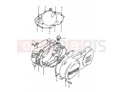 SUZUKI TS50ERK D (1983) 3 - CRANKCASE COVER