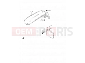 SUZUKI TS50ERK D (1983) 53 - FRONT FENDER