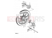 SUZUKI TS50ERKD X (1999) 67 - REAR WHEEL (TS50ERKT)