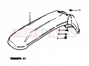 SUZUKI TS50ERP N (1992) 30 - FRONT FENDER