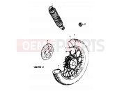 SUZUKI TS50ERP N (1992) 44 - REAR WHEEL