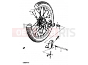 SUZUKI TS50ERPD N (1992) 43 - FRONT WHEEL