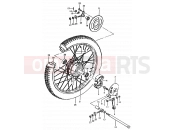 SUZUKI TS50ERPD T (1996) 42 - REAR WHEEL