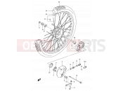 SUZUKI TS50XA R (1994) 32 - FRONT WHEEL