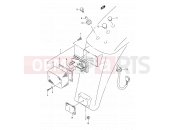 SUZUKI TS50XK H (1987) 20B - REAR COMBINATION LAMP (E04)