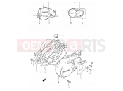 SUZUKI TS50XK J (1988) 3 - CRANKCASE COVER