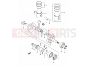 SUZUKI TS50XK J (1988) 4 - CRANKSHAFT