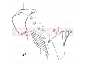 SUZUKI TS50XK M (1991) 30 - FRAME FRONT COVER
