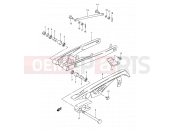 SUZUKI TS50XK M (1991) 39A - REAR SWINGING ARM (MODEL M/R E16,MODEL R E15)