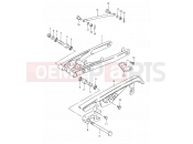 SUZUKI TS50XK R (1994) 39B - REAR SWINGING ARM (MODEL M E17)