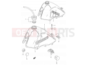 SUZUKI TS50W D (1983) 25 - FUEL TANK (MODEL D/E)