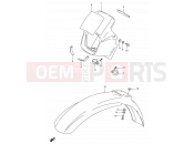 SUZUKI TS50W E (1984) 34 - HEADLAMP HOUSING (MODEL E/F)