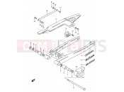 SUZUKI TS50W E (1984) 45 - REAR SWINGING ARM