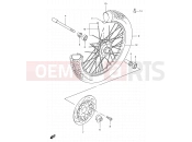 SUZUKI TU250X W (1998) 43 - FRONT WHEEL