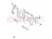 SUZUKI TU250X X (1999) 44 - FRONT CALIPER (MODEL V/W/X)